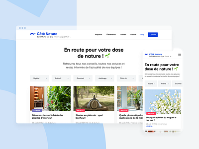 Blog page design - Garden app blog blog design blog post design dribbble figma garden interface new ui ux