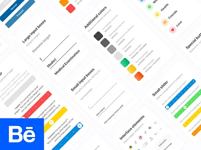 New Life Wheel UI Kit android design app app design behance design interaction ios lifestyle ui ux