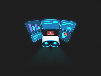 Virtual Reality design illustration ui vector vr