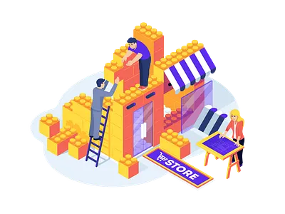 build business art branding cartoon design flat freelance illustration illustrator vector