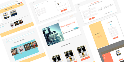 Beverages Delivery Website adobexd clean ui uxui web webdesign