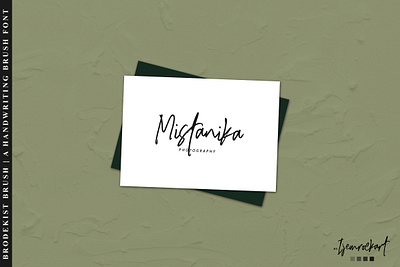 Mistanika branding design hand drawn handmade handwriting illustration letterpress type typography vector