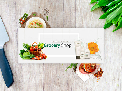 Grocery Shop - Web Presentation branding design graphic design identity illustration illustrator type typography ui web