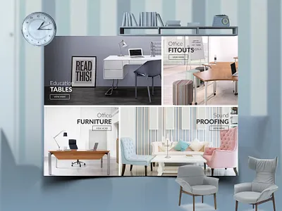 Hamiltans Commercial Interiors - Web Presentation branding design graphic design identity illustration illustrator type typography web