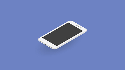 Isometric smartphone mockup design illustration mockup smartphone vector