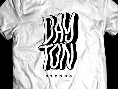 dayton strong calligraphy dayton daytonstrong design graphic graphic design hand lettering illustration letterer lettering ohio type typography