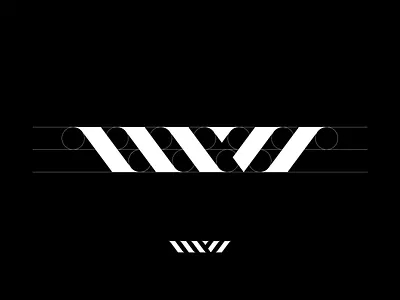 MW Monogram badge brand branding creative design grid icon identity logo logodesign logofavs logoinspiration logolearn mark minimalist mw vector