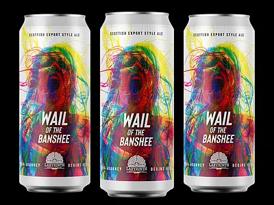 Wail of The Banshee beer beer art beer branding beer can beer label branding branding and identity branding concept branding design craft beer label packaging labeldesign labels logo design package package design package mockup packagedesign packaging packaging design