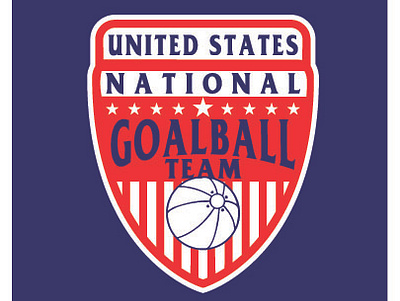 Goalball design logo vector