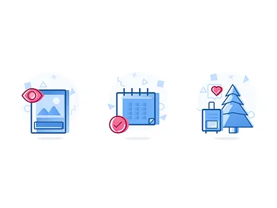 Step Illustrations - Travel Platform app branding icon illustration logo ui ux vector web website