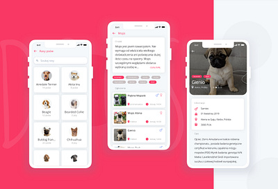 Kennel App animal app application application ui breed design dog kennel ui uidesign