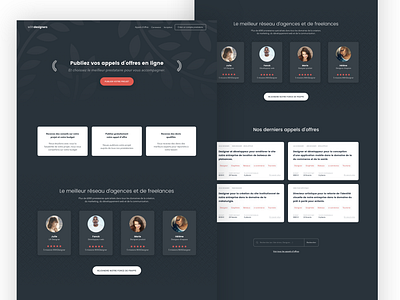 Withdeisnger Landing card grey landing red service service design ux ui web