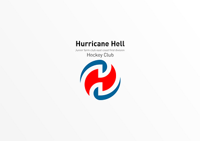 Hurricane Hell design icon illustration logo typography