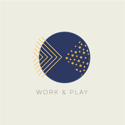 Work & Play branding design icon logo portfolio design selfbranding vector