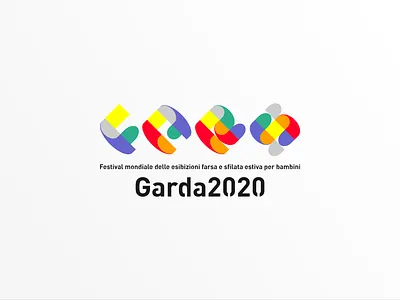 Festival mondiale gi spettacoli farseshi design icon illustration logo typography