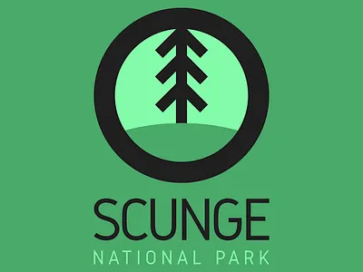 Scunge - DAY 20 (Daily Logo Challenge) branding daily dailylogo dailylogochallenge dailylogodesign logo logo design logodesign national park nationalpark vector