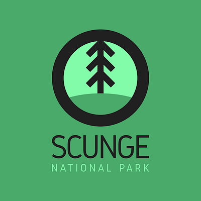 Scunge - DAY 20 (Daily Logo Challenge) branding daily dailylogo dailylogochallenge dailylogodesign logo logo design logodesign national park nationalpark vector