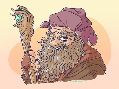 #SMAUGUST Art Challenge 29 | Radagast art challenge digital illustration draw daily illustration lord of the rings lotr procreate radagast smaugust the hobbit wizard