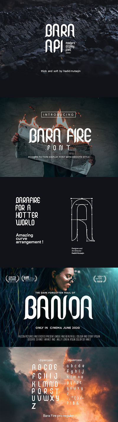 Intro Bara Fire Pro Font | Modern Display Font bara fire pro bara fire pro branding design font graphic design illustration logo sanserif serif type type design typeface typography ux