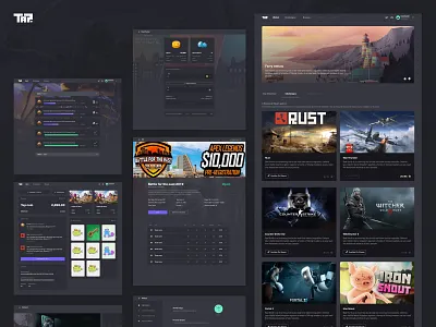 Tap gaming overload 1/2 blockchain crypto cryptocurrency esport gaming gaming website platform sketch startup zeplin