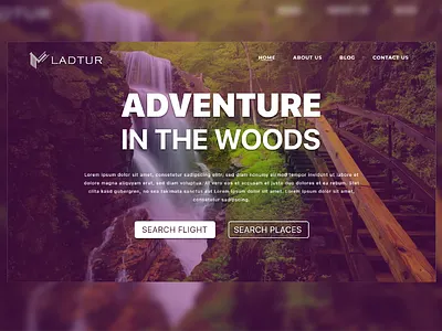Adventure Home Daily UI #003 dailyui dailyui 003 design ui