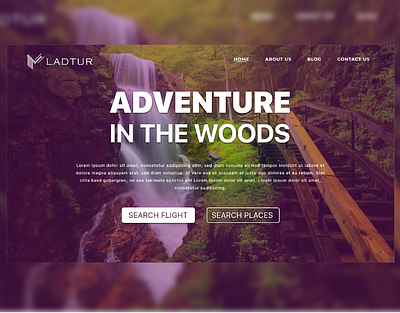 Adventure Home Daily UI #003 dailyui dailyui 003 design ui