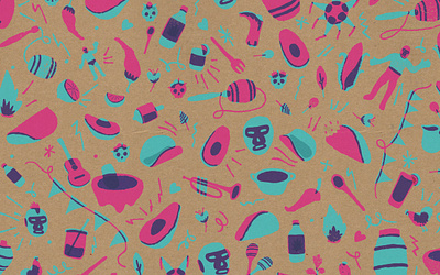 Ik Mexbox - Pattern brand branding design identity illustration logo logotype mexican pattern