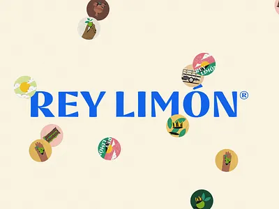 Rey Limon - Logotype brand branding design fresh icon identity illustration lemon logo logotype vector