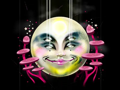 // S A C R E D M O O N // esoteric esoteric designs illustration photoshop tarot
