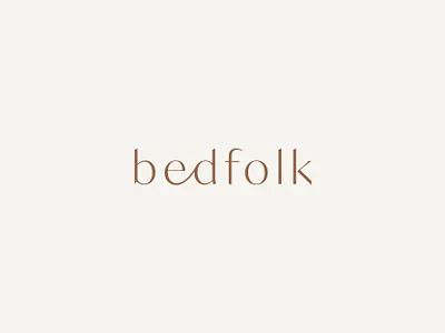 Bedfolk bedding branding design graphic design identity logo logo design