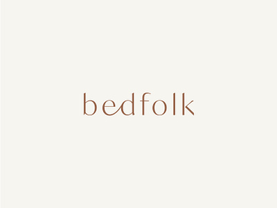 Bedfolk bedding branding design graphic design identity logo logo design