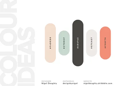 Colour Palette brand color colour dark ui green inspiration less is more light ui orange poster red simple soft trend 2019