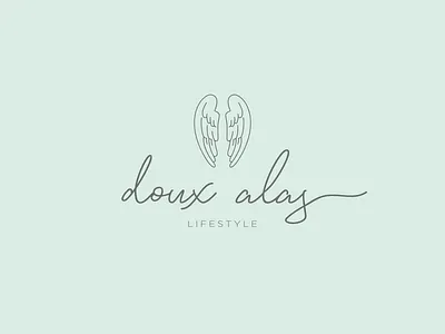 doux alas || full logo branding logo