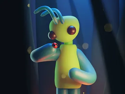 What are you? 3d bug grass ladybug