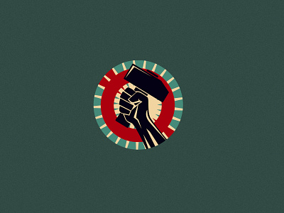 work arm icons illustration logo vector