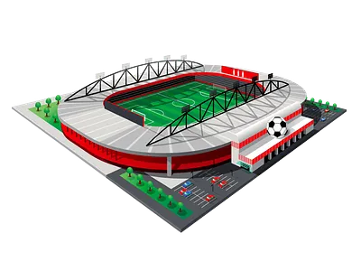 Coca-Cola Soccer Stadium cars coca cola coke design field football illustration illustrator photoshop soccer sports stadium vector