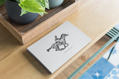 Foreword 3 brand branding design fast horse icon identity illustration linework logo run running