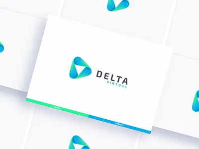 DELTA VIRTUAL app brand and identity branding design icon illustration logo logodesign media logo minimal ui vector virtualreality webdesign website