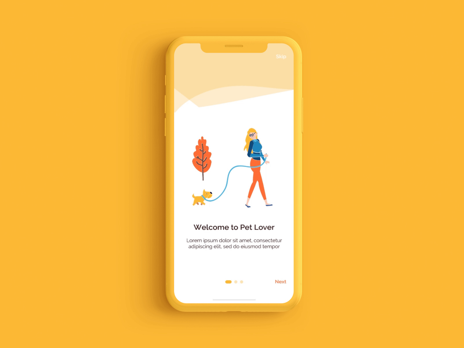 Social Pets App UI Kits Onboarding app onboarding onboarding screen onboarding screens onboarding ui pets social app ui ux