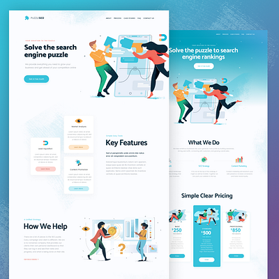 Landing Page UI kit homepage landingpage ui webdesign website