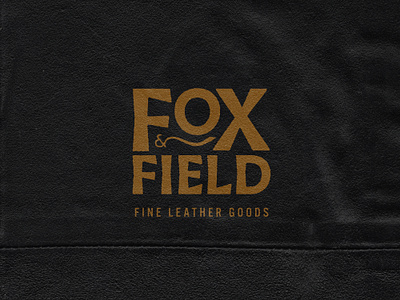 Fox & Field brand and identity branding handlettering leather goods logo logotype typogaphy typography