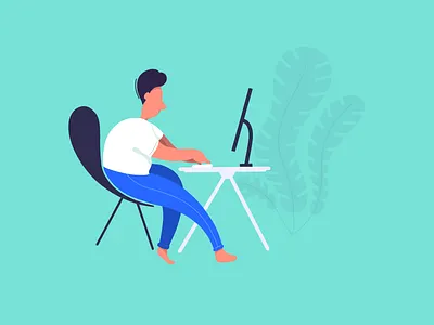 Programming illustration minimal procreate simple