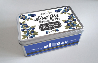 Nutley's Grow Your Own Kits branding illustration typography vector