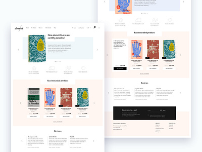 Absynt publishing house website bookshop bookstore design editorial independent typography ui ux vector web webdesign website