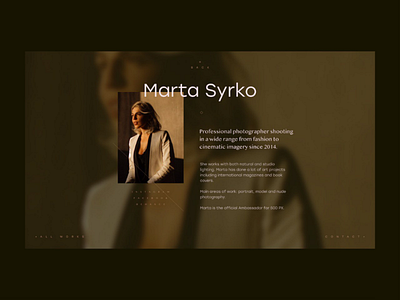 Marta Syrko design typography site webdesign