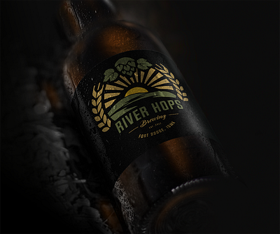 River Hops Brewing Logo Identity brand identity branding branding design design identity branding identity design logo logo design logo designer logodesign logotype