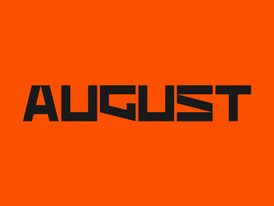 august 12typemonth design ildanflash logo logotype typogaphy