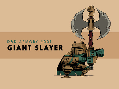 Giant Slayer axe character characterdesign concept art design dnd dragons dungeons fantasy giant illustration knight roleplay rpg sharp texture weapon