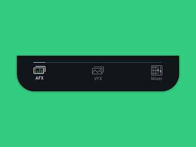Bottom Tabs Experiment aftereffects animation app audio dark icons illustration interaction design ios mobile motion design navigation bar tabs ui ux
