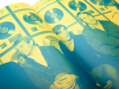 Pet Sounds Detail beach boys book book design duotone duotones editorial editorial design halftone halftones music music art publishing yellow